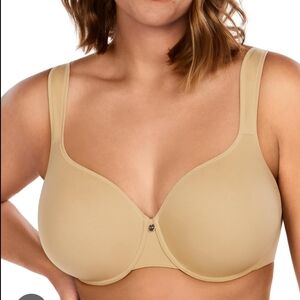 HSIA Elegant Tan Full-Coverage Bra 44C